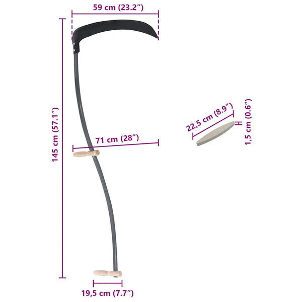 Viikate hiomakivellä Nurfan 145cm