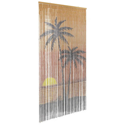 Hyönteisoviverho Palmukuvio 100x200 cm Bambu