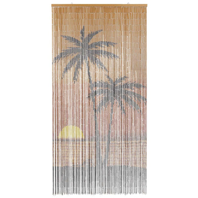 Hyönteisoviverho Palmukuvio 100x220 cm Bambu