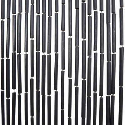 Tummanharmaa hyönteisoviverho Petcov 56x185cm (bambu)