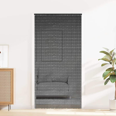 Hyönteisoviverho Tummanharmaa 90x220 cm Bambu