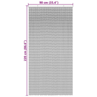 Hyönteisoviverho Tummanharmaa 90x220 cm Bambu