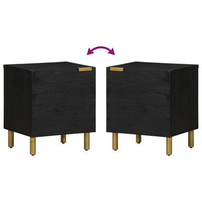 Musta yöpöytä Wayman 40x33x46cm (mangopuu)