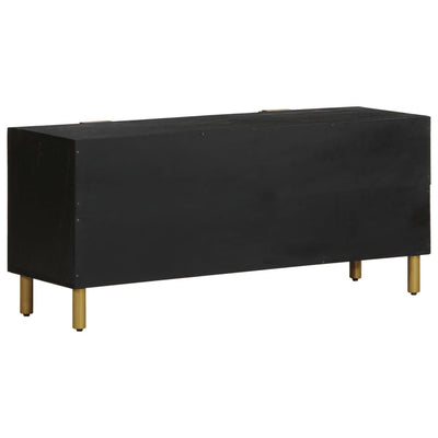 TV Kaappi Musta 105x33x46 cm suunniteltu puu