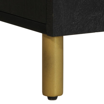 Musta tv kaappi Saea 105x33x46cm (suunniteltu puu)