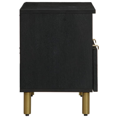 Musta tv-taso Fronu 70x33x46cm (puinen)