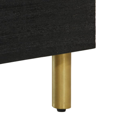 Musta tv-taso Fronu 70x33x46cm (puinen)