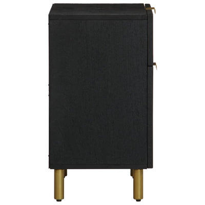 Musta yöpöytäkaappi Tostain 50x33x60cm (puinen)