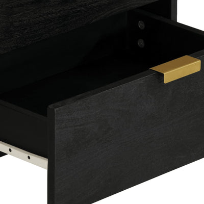 Musta yöpöytä Brancu 50x33x62cm (puinen)