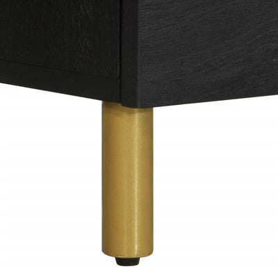 Musta yöpöytä Brancu 50x33x62cm (puinen)