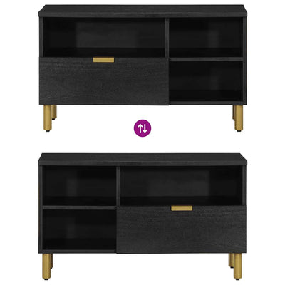 Musta tv-kaappi Brandyn 80x33x46cm (puinen)