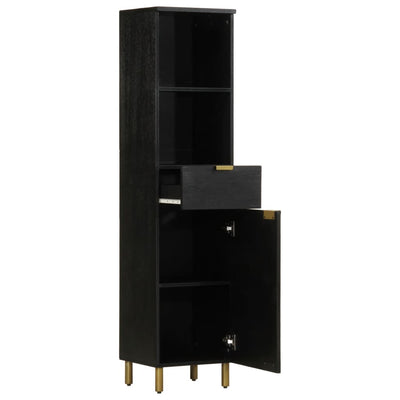 Musta kylpyhuoneen kaappi Tanel 38x33x160cm (mangopuu)