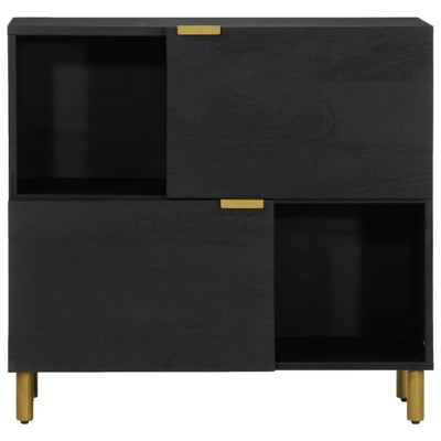 Senkki musta 80x33x75 cm tekninen puu