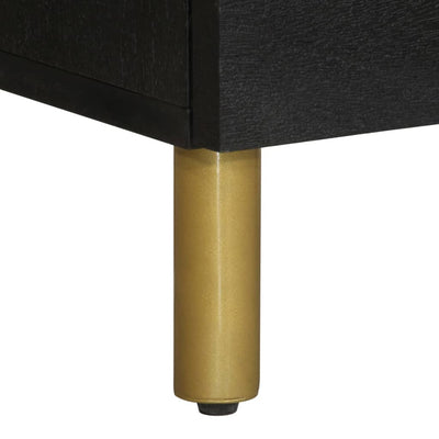 Musta ylälevy Dock 40x33x110cm (suunniteltu puu)