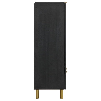 Kaappi musta 60x33x100 cm tekninen puu