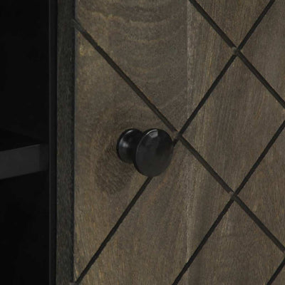 Musta tv-taso Rolan 105x33x46cm (mangopuu)