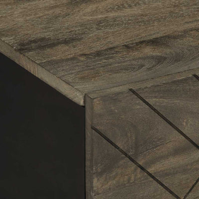 Musta sohvapöytä Philippescu 80x50x40cm (mangopuu)