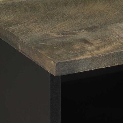 Musta yöpöydät Ulya 40x33x46cm (2 kpl mangopuu)