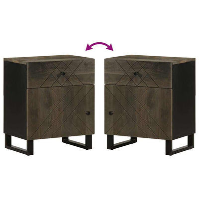 Musta yöpöytä Katalina 50x33x60cm (mangopuu)