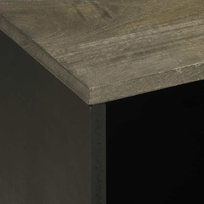 Musta tv-taso Haylee 80x33x46cm (mangopuu)