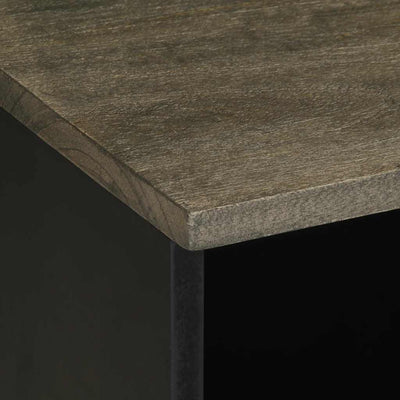 Musta tv-taso Ilia 80x33x46cm (mangopuu)