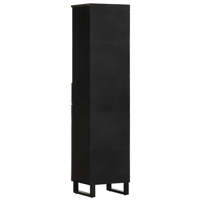 Musta kylpyhuoneen kaappi Etnica 38x33x160cm (mangopuu)