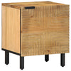 Yöpöytäkaapit 2 kpl Ruskea 40x33x46 cm Massiivipuu Mango