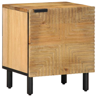 Yöpöytäkaapit 2 kpl Ruskea 40x33x46 cm Massiivipuu Mango