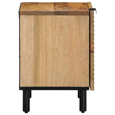 Yöpöytäkaapit 2 kpl Ruskea 40x33x46 cm Massiivipuu Mango