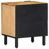 Yöpöytäkaapit 2 kpl Ruskea 40x33x46 cm Massiivipuu Mango