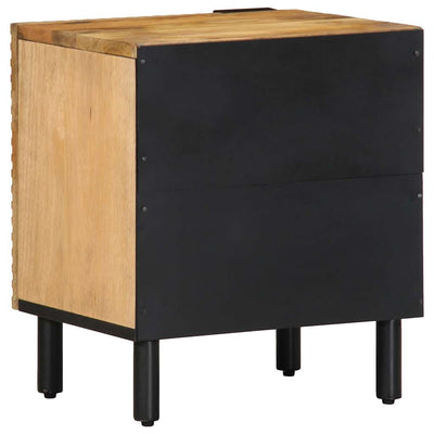 Yöpöytäkaapit 2 kpl Ruskea 40x33x46 cm Massiivipuu Mango
