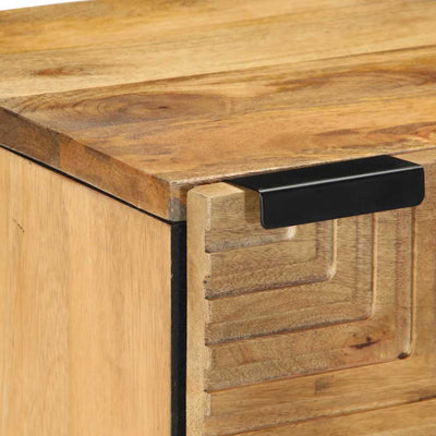 Ruskea yöpöytäkaapit Suria 40x33x46cm (2 kpl massiivipuu mango)