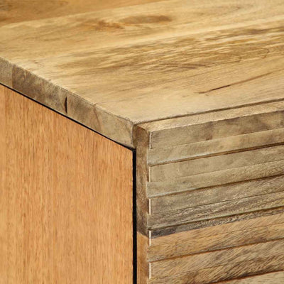 Ruskea yöpöytäkaappi Cercelus 40x33x46cm (massiivipuu mango)