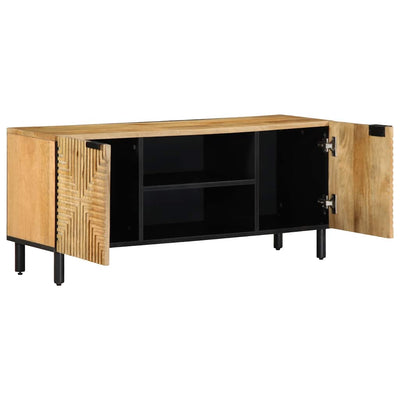 TV Kaappi Ruskea 105x33x46 cm Massiivipuu Mango