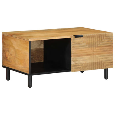 Sohvapöytä Ruskea 80x50x40 cm Massiivipuu Mango