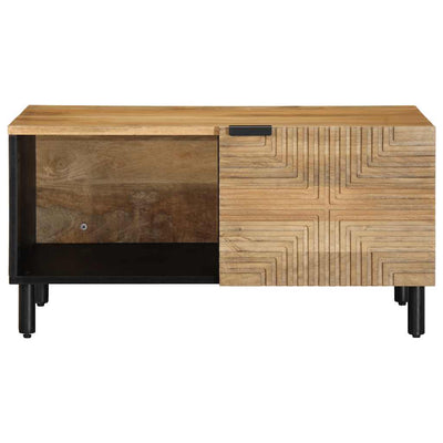 Sohvapöytä Ruskea 80x50x40 cm Massiivipuu Mango