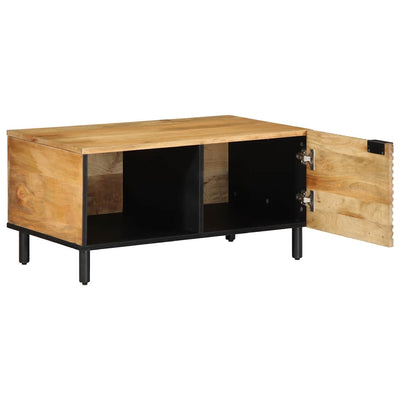 Sohvapöytä Ruskea 80x50x40 cm Massiivipuu Mango