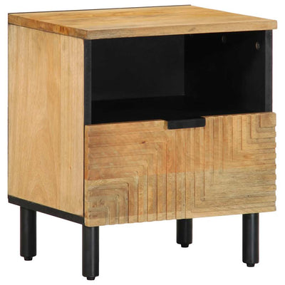 Yöpöytäkaapit 2 kpl Ruskea 40x33x46 cm Massiivipuu Mango