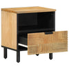 Yöpöytäkaapit 2 kpl Ruskea 40x33x46 cm Massiivipuu Mango