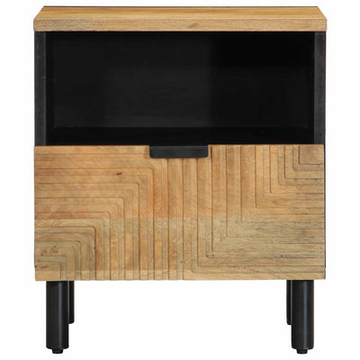 Yöpöytäkaapit 2 kpl Ruskea 40x33x46 cm Massiivipuu Mango