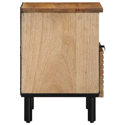Yöpöytäkaapit 2 kpl Ruskea 40x33x46 cm Massiivipuu Mango