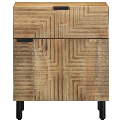 Yöpöytäkaappi Ruskea 50x33x60 cm Massiivipuu Mango
