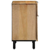 Yöpöytäkaappi Ruskea 50x33x60 cm Massiivipuu Mango