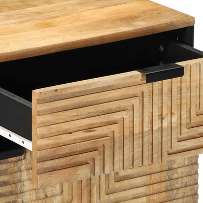 Ruskea yöpöytäkaappi Ginno 50x33x60cm (massiivipuu mango)