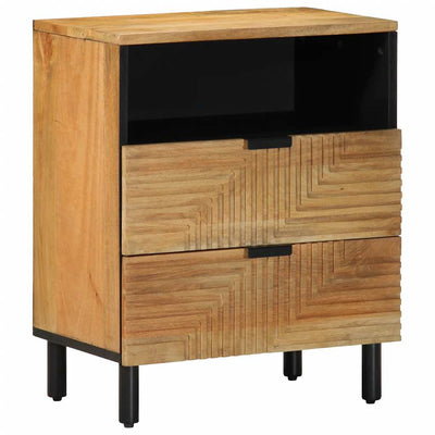 Yöpöytäkaappi Ruskea 50x33x60 cm Massiivipuu Mango