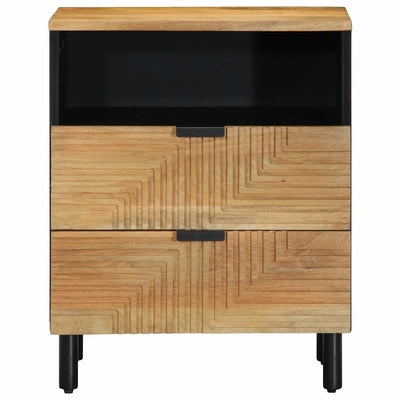 Yöpöytäkaappi Ruskea 50x33x60 cm Massiivipuu Mango