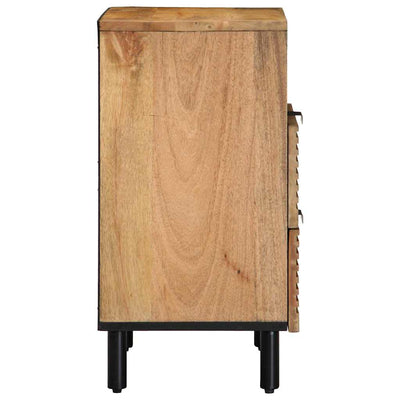 Yöpöytäkaappi Ruskea 50x33x60 cm Massiivipuu Mango