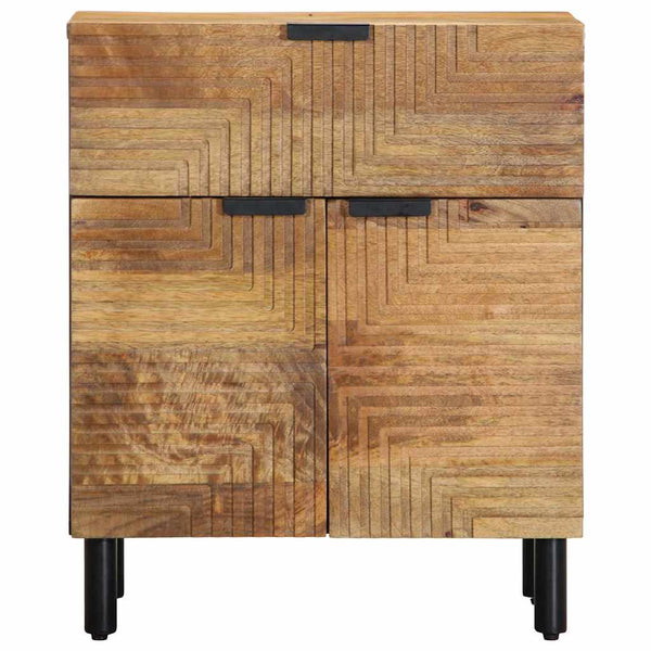 Yöpöytäkaappi Ruskea 50x33x60 cm Massiivipuu Mango