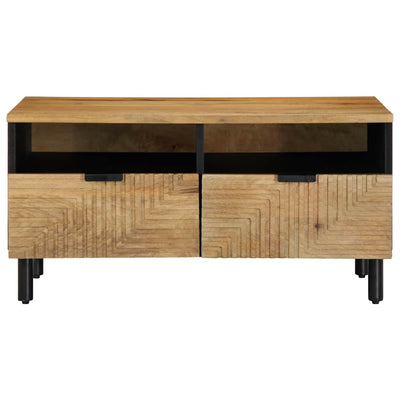 Sohvapöytä Ruskea 80x54x40 cm Massiivipuu Mango