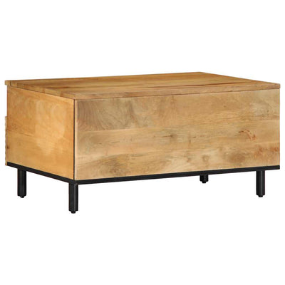 Sohvapöytä Ruskea 80x54x40 cm Massiivipuu Mango